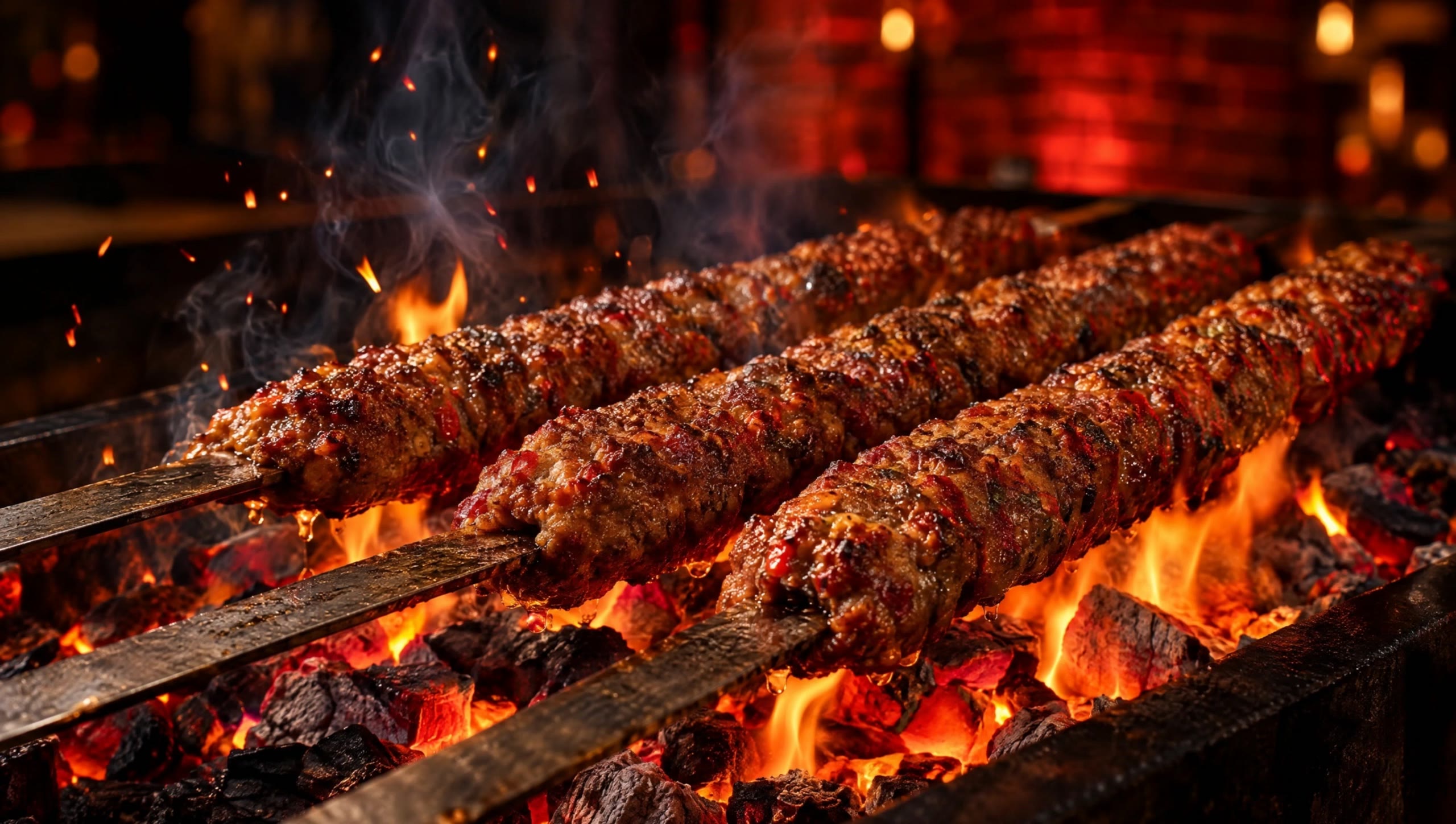 Adana Kebab auf dem Grill